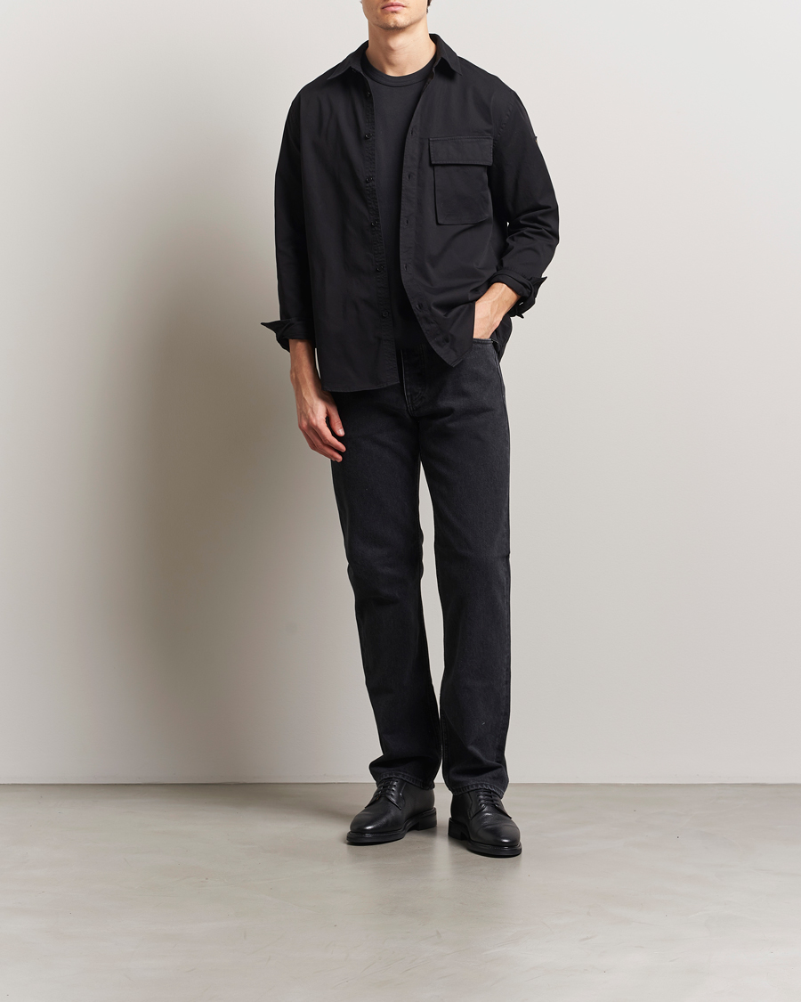 Hombres | Camisas | Belstaff | Scale Cotton Pocket Shirt Black