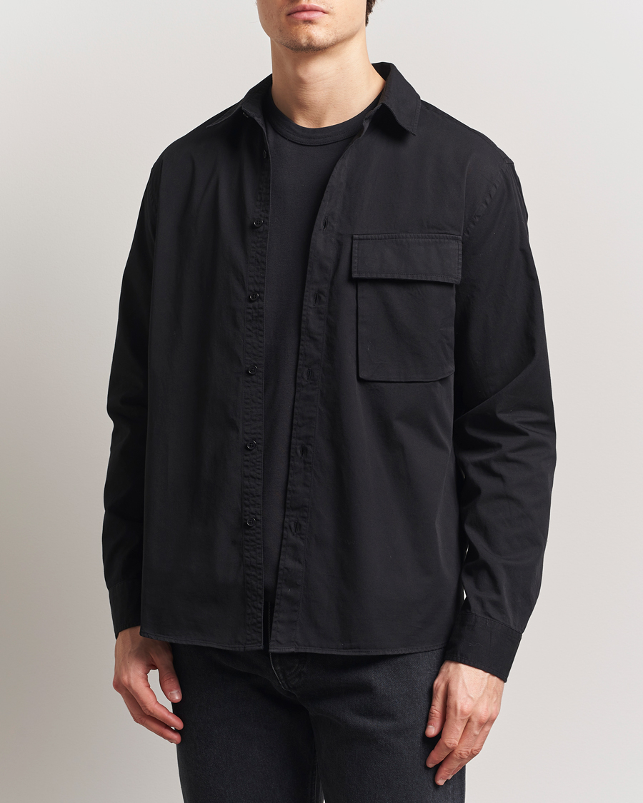 Hombres | Camisas | Belstaff | Scale Cotton Pocket Shirt Black