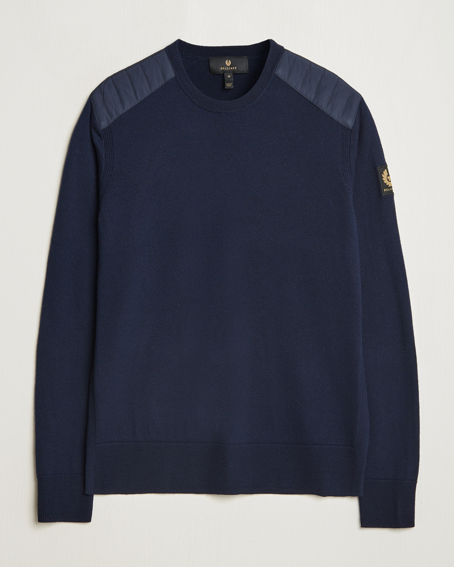 Hombres | Jerséis y prendas de punto | Belstaff | Kerrigan Crewneck Jumper Dark Ink