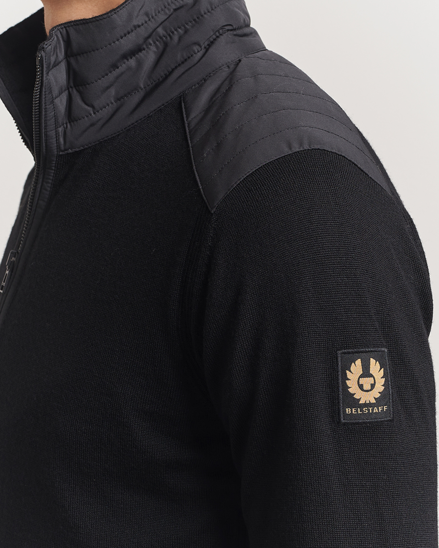 Hombres | Jerséis y prendas de punto | Belstaff | Kilmington Quarter Zip Jumper Black