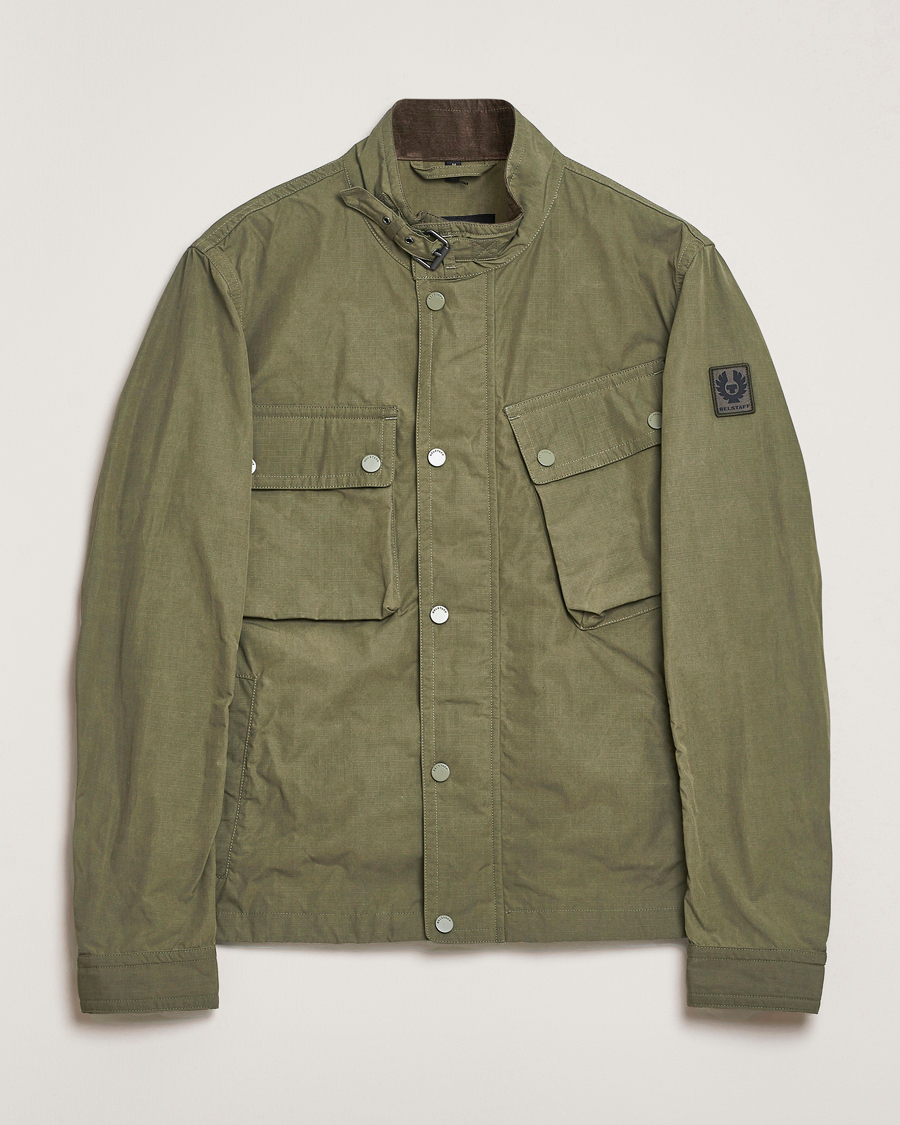 Hombres | Abrigos y chaquetas | Belstaff | Service Racemaster Ripstop Jacket Surplus Green