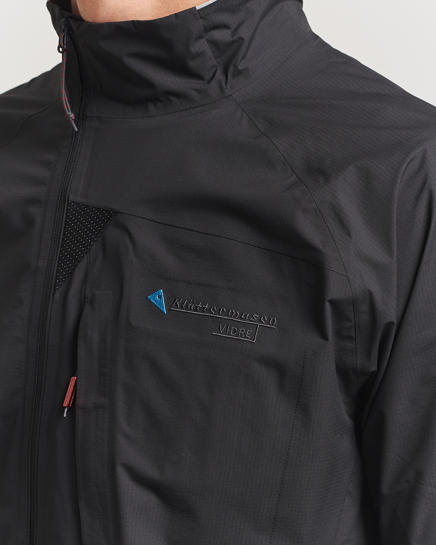 Hombres | Camisas | Klättermusen | Vidre Zip Short Sleeve Shirt Black