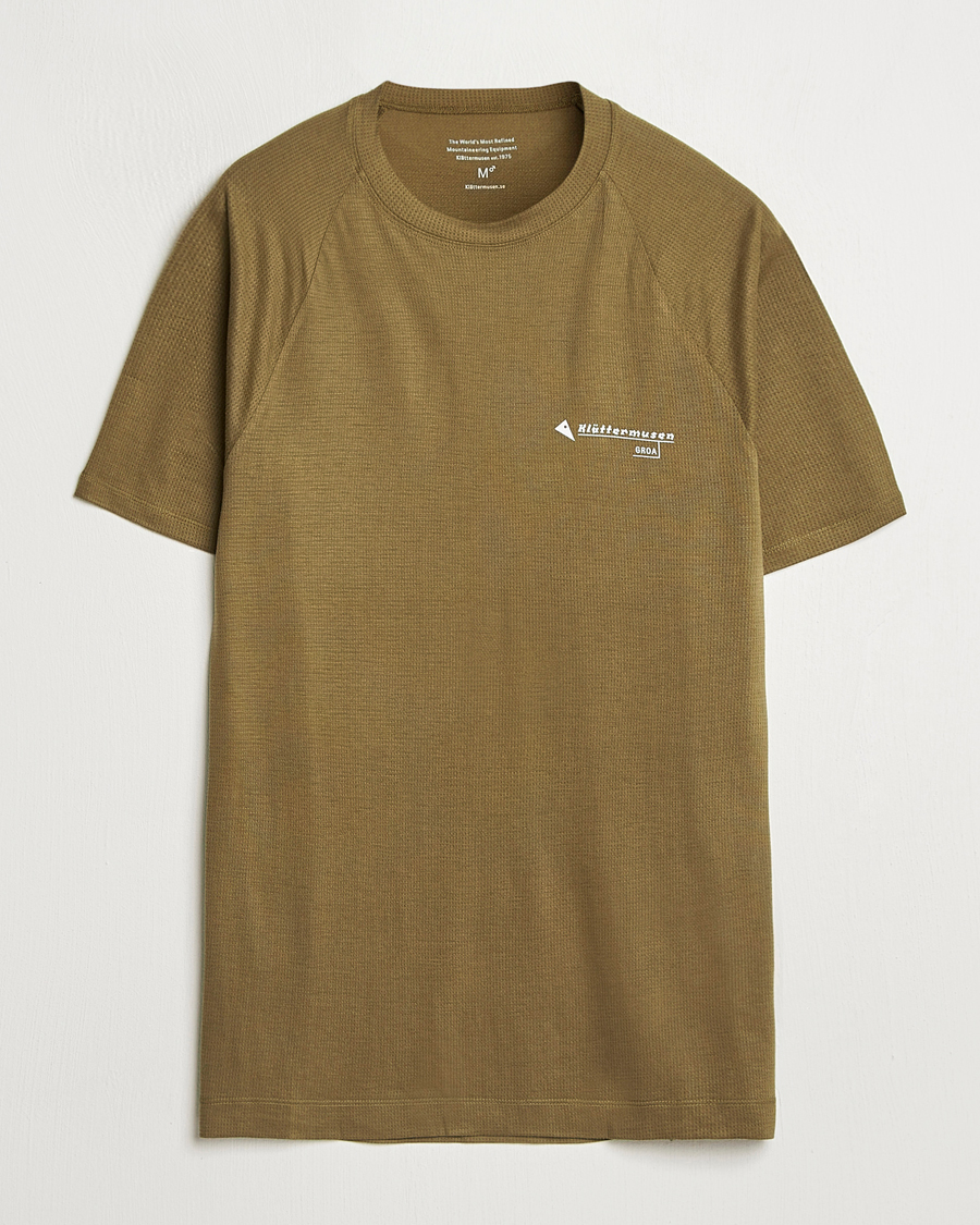 Hombres | Camisetas | Klättermusen | Groa Short Sleeve T-Shirt Olive