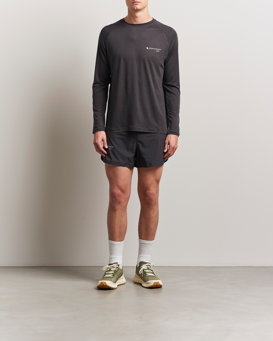 Hombres | Camisetas | Klättermusen | Groa Long Sleeve T-Shirt Raven