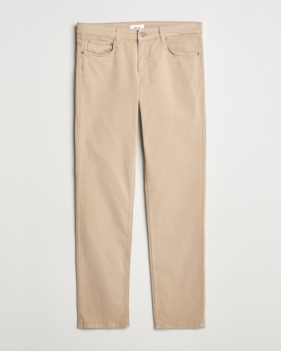 Hombres | Pantalones | NN07 | Tony 5-Pocket Pants Khaki Beige