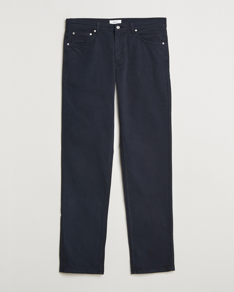 Hombres | Pantalones | NN07 | Tony 5-Pocket Pants Navy Blue
