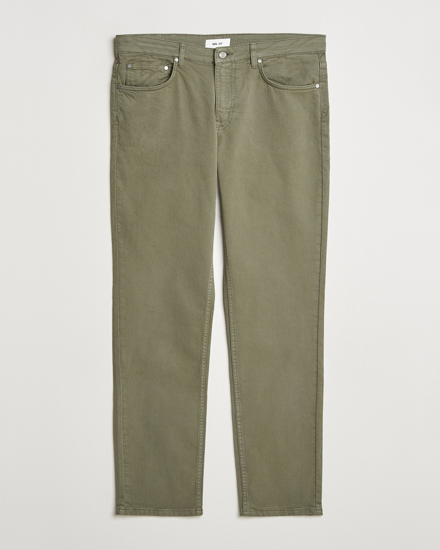 Hombres | Pantalones | NN07 | Tony 5-Pocket Pants Capers Green