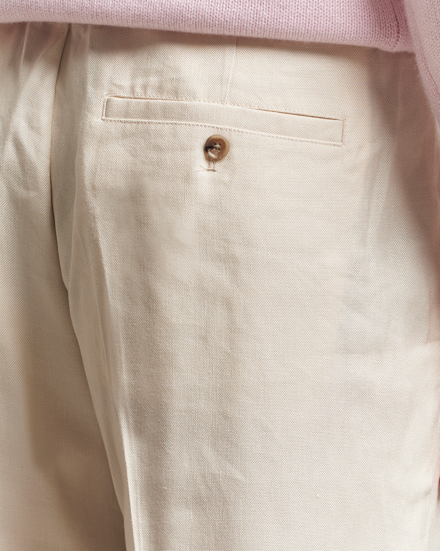 Hombres | Pantalones | NN07 | Kay Linen/Viscose Drawstring Trousers Ivory