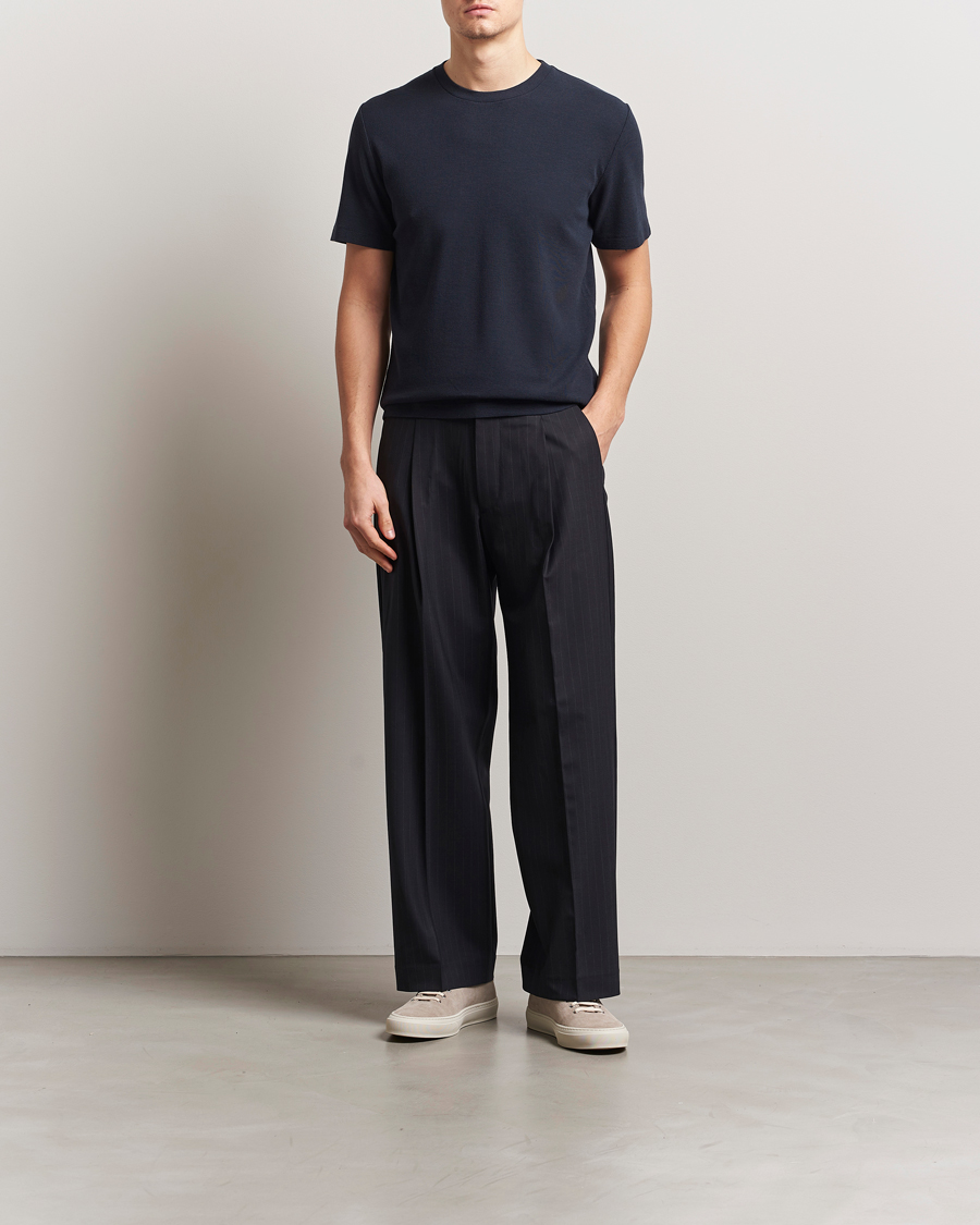 Hombres | Camisetas | NN07 | Clive Crew Neck T-Shirt Navy Blue