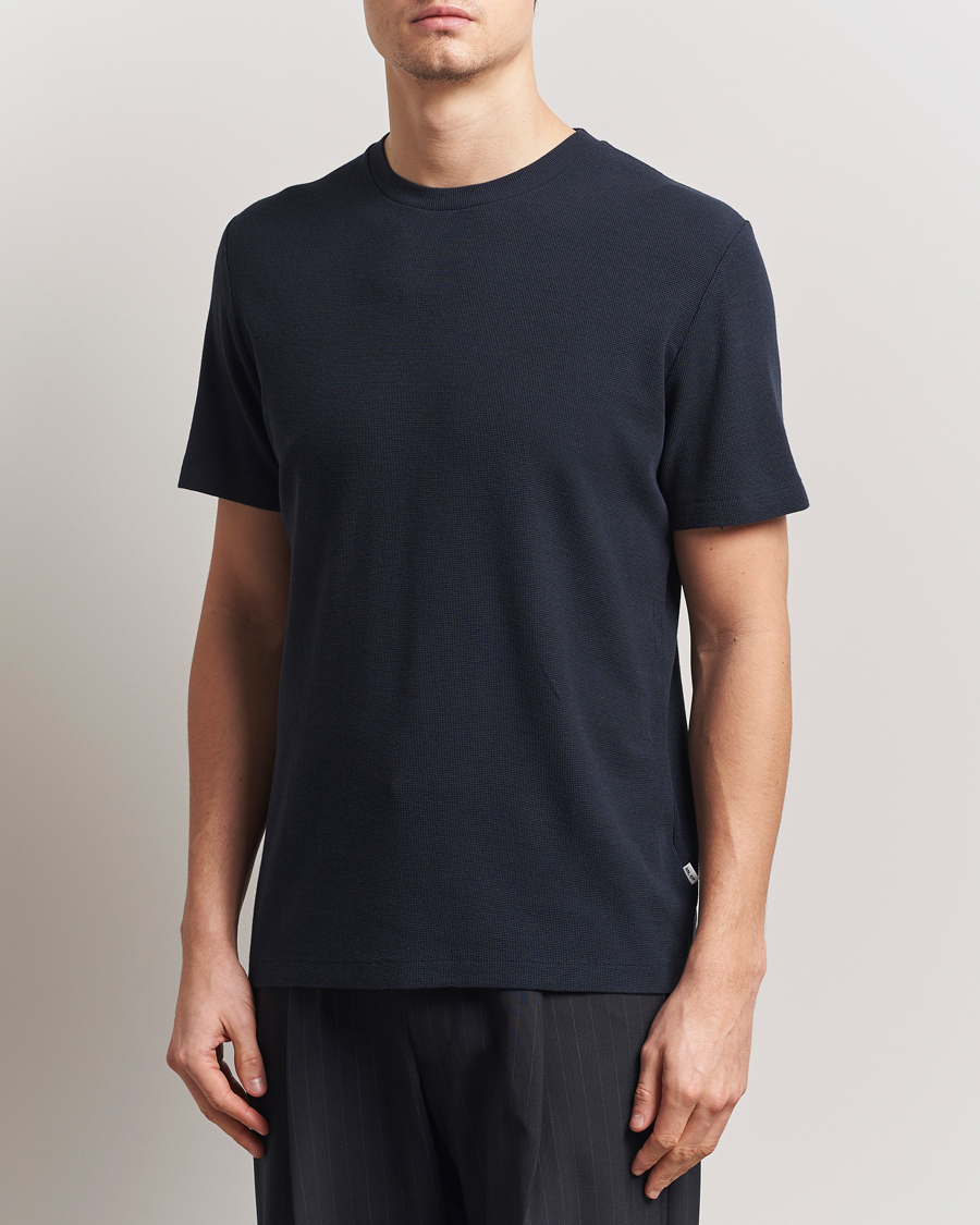 Hombres | Camisetas | NN07 | Clive Crew Neck T-Shirt Navy Blue