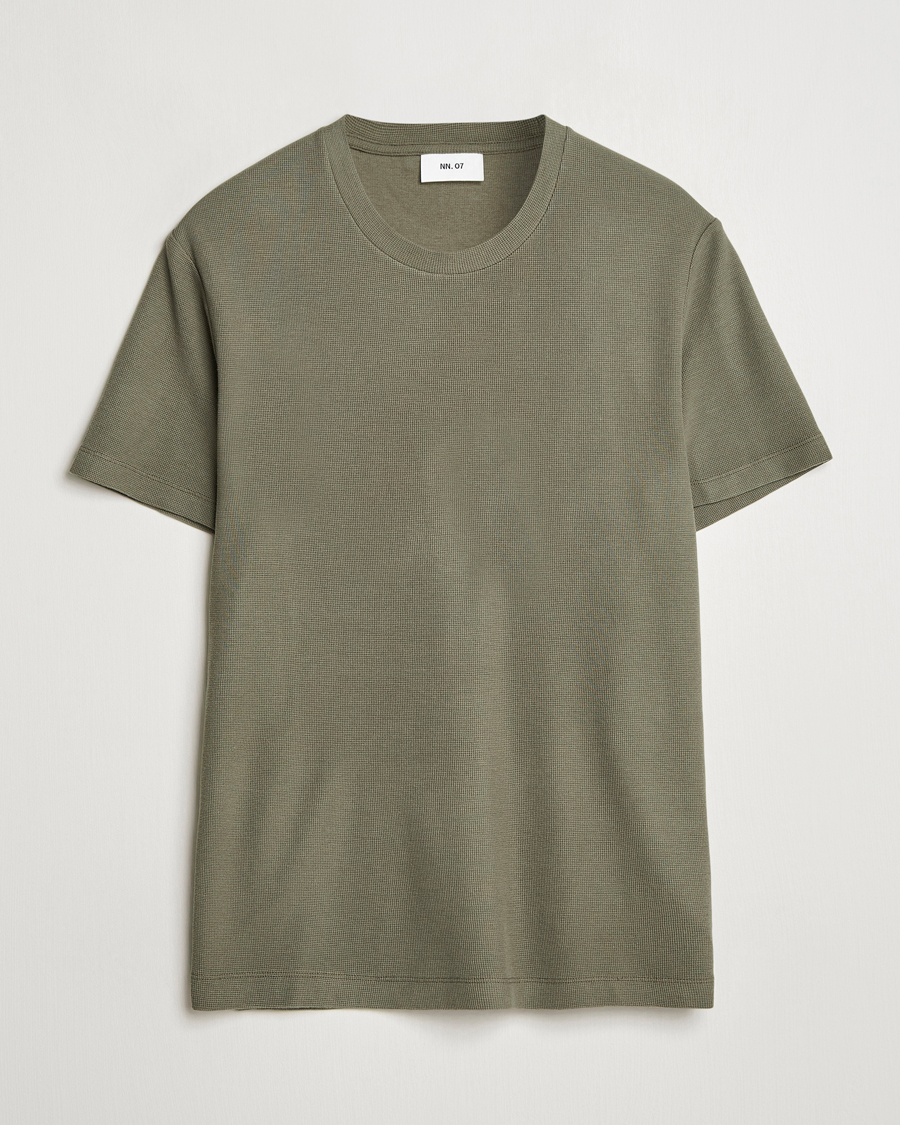 Hombres | Camisetas | NN07 | Clive Crew Neck T-Shirt Capers Green