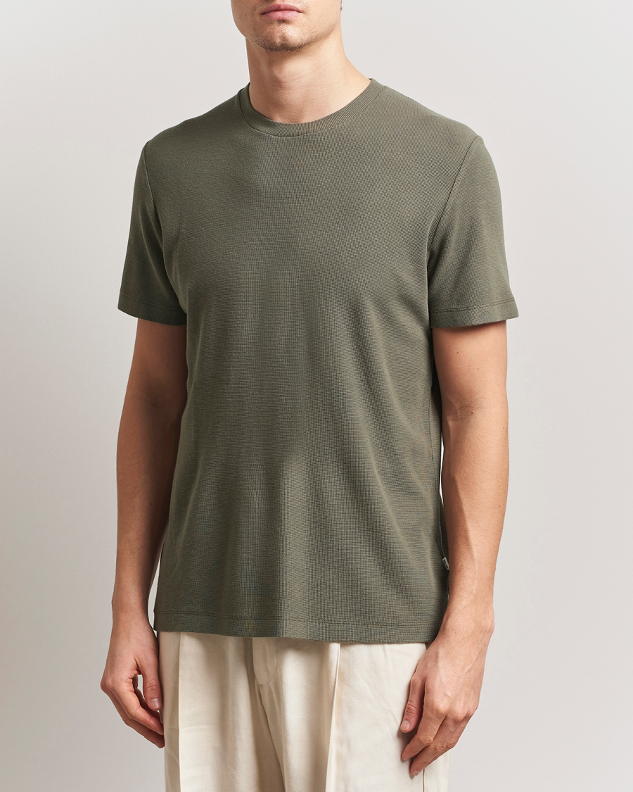 Hombres | Camisetas | NN07 | Clive Crew Neck T-Shirt Capers Green