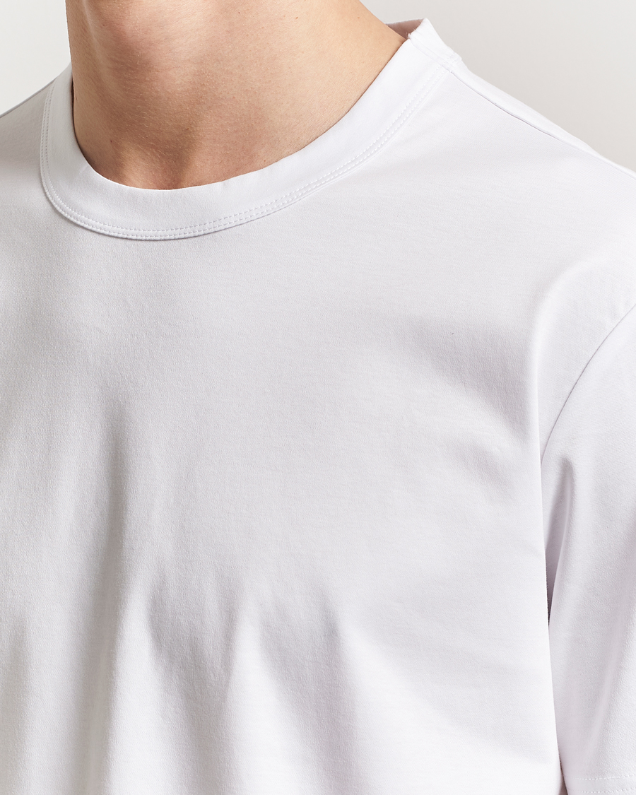 Hombres | Camisetas | NN07 | Pedro Mercerized Crew Neck T-Shirt White