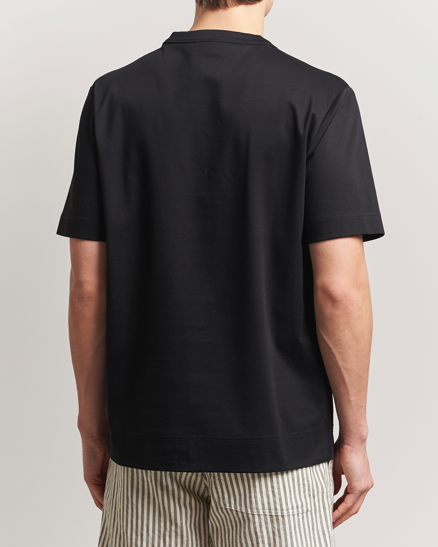 Hombres | Camisetas | NN07 | Pedro Mercerized Crew Neck T-Shirt Black