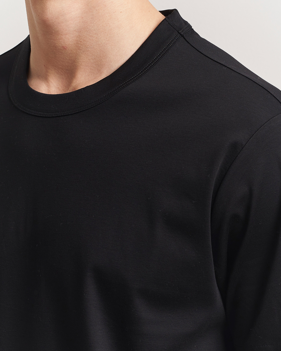 Hombres | Camisetas | NN07 | Pedro Mercerized Crew Neck T-Shirt Black