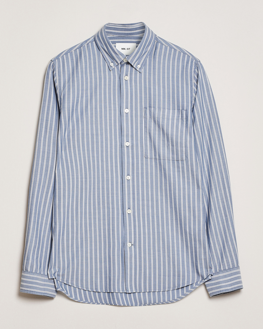 Hombres | Camisas | NN07 | Arne Tencel Shirt Multi Stripe