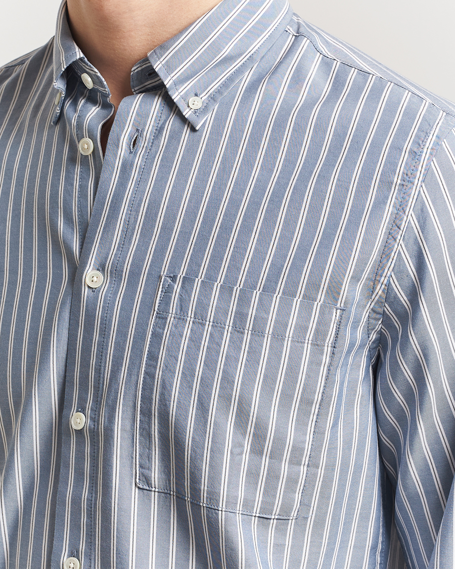 Hombres | Camisas | NN07 | Arne Tencel Shirt Multi Stripe