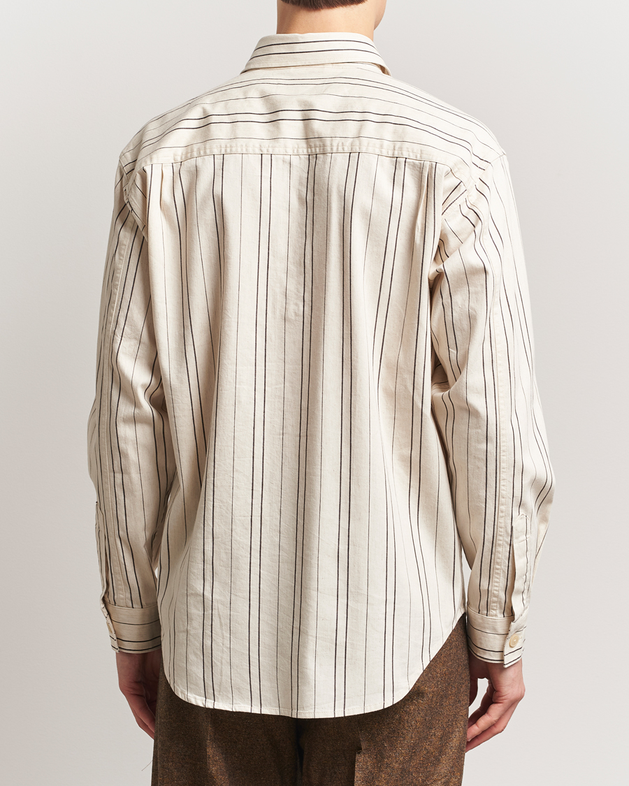 Hombres | Camisas | NN07 | Adwin Striped Overshirt Ecru/Black