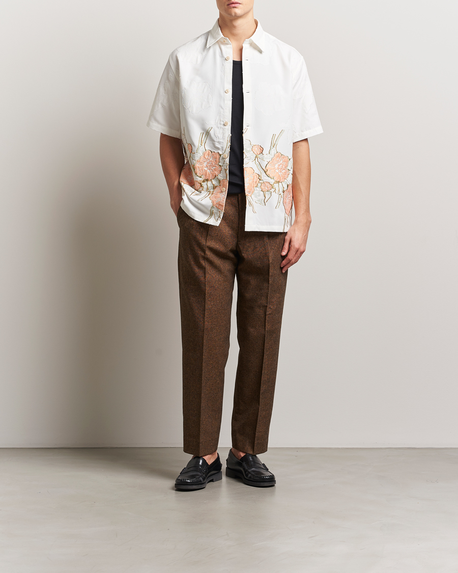 Hombres | Camisas | NN07 | Freddy Flower Short Sleeve Shirt White Multi