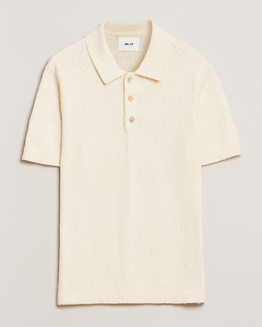 Hombres | Polos | NN07 | Randy Knitted Polo Ecru