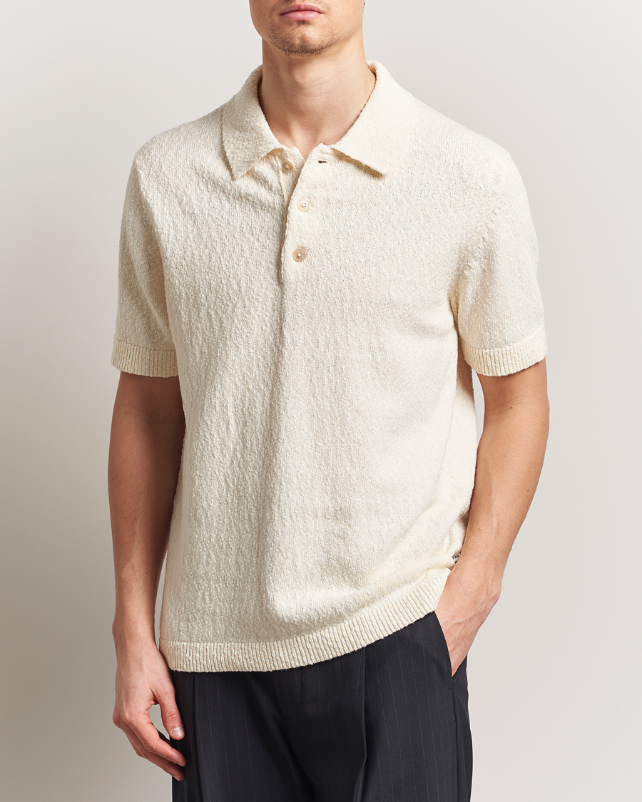 Hombres | Polos | NN07 | Randy Knitted Polo Ecru