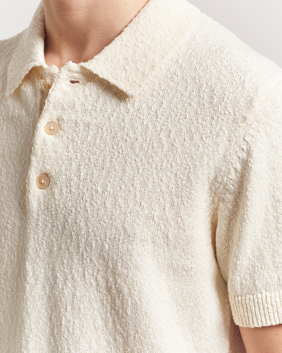 Hombres | Polos | NN07 | Randy Knitted Polo Ecru