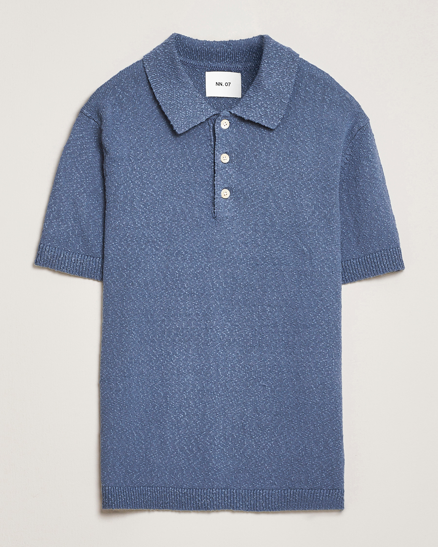 Hombres | Polos | NN07 | Randy Knitted Polo Bering Blue