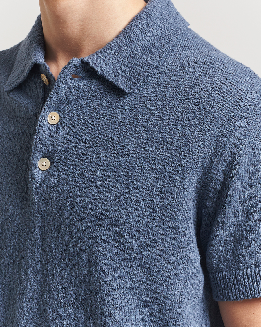 Hombres | Polos | NN07 | Randy Knitted Polo Bering Blue
