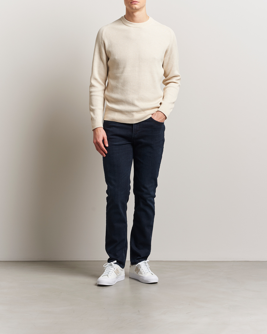 Hombres | Jerséis y prendas de punto | NN07 | Kevin Cotton Knitted Sweater Ivory