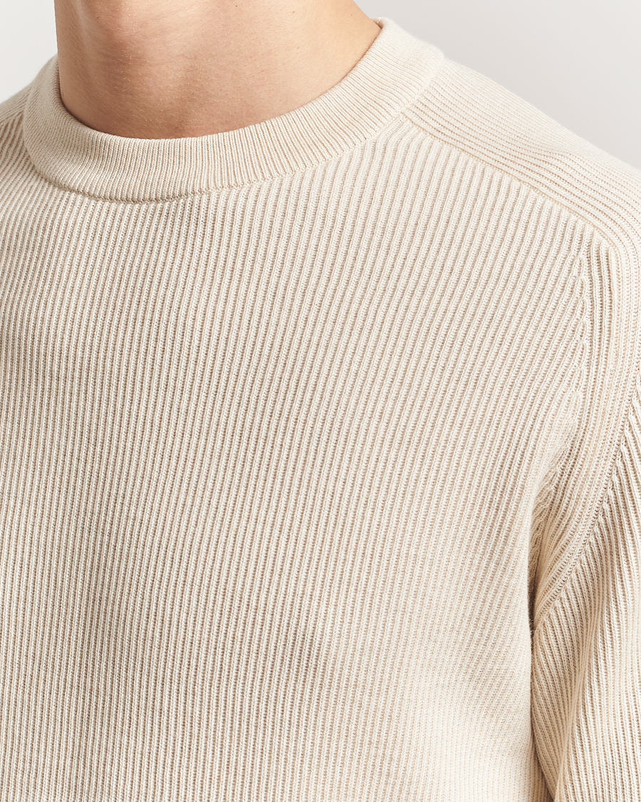 Hombres | Jerséis y prendas de punto | NN07 | Kevin Cotton Knitted Sweater Ivory