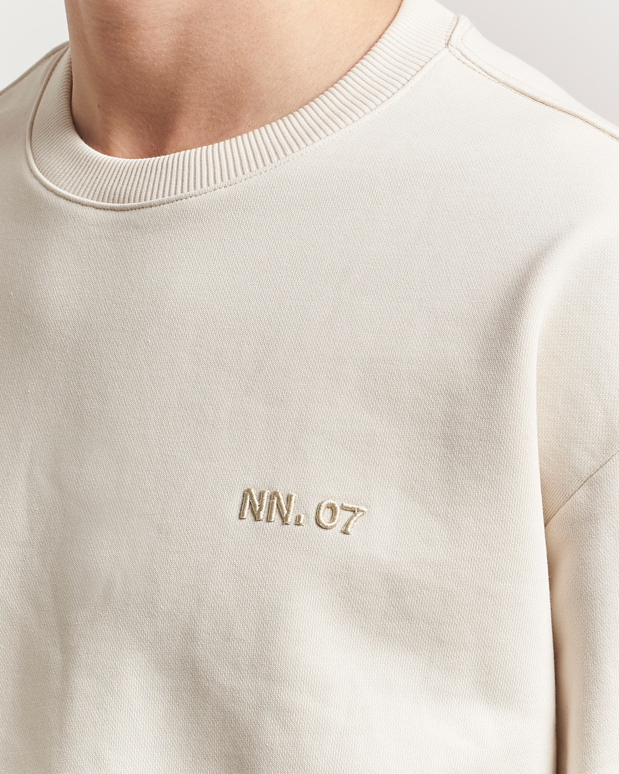 Hombres | Jerséis y prendas de punto | NN07 | David Crew Neck Sweatshirt Ivory