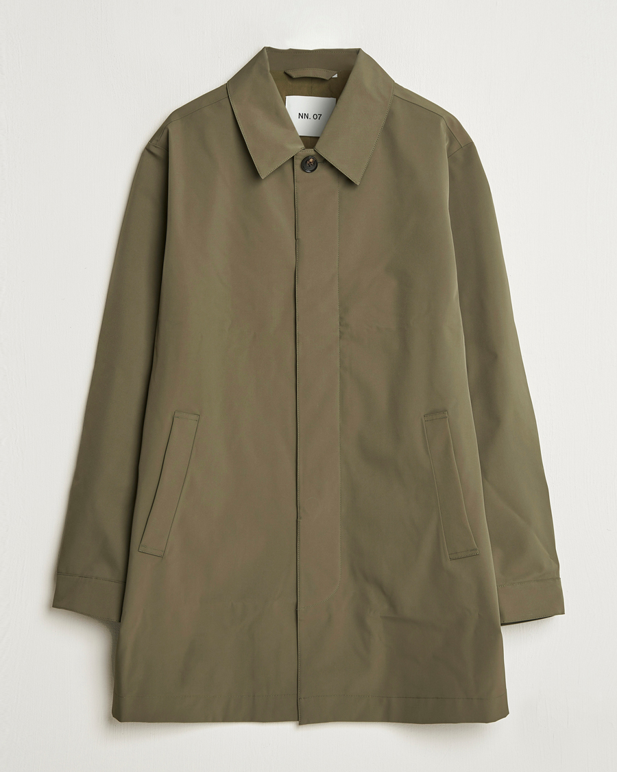 Hombres | Abrigos y chaquetas | NN07 | Kim Waterproof Car Coat Capers Green