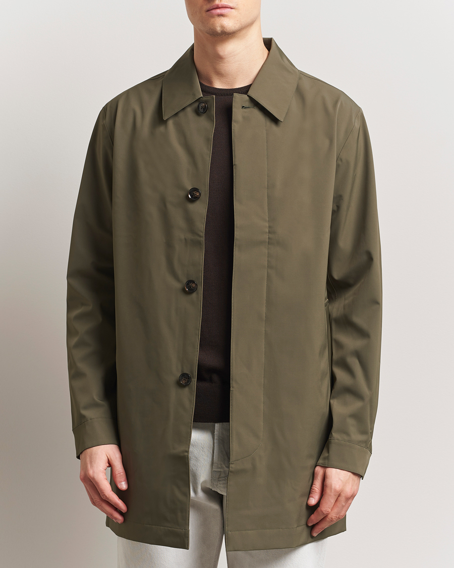 Hombres | Abrigos y chaquetas | NN07 | Kim Waterproof Car Coat Capers Green