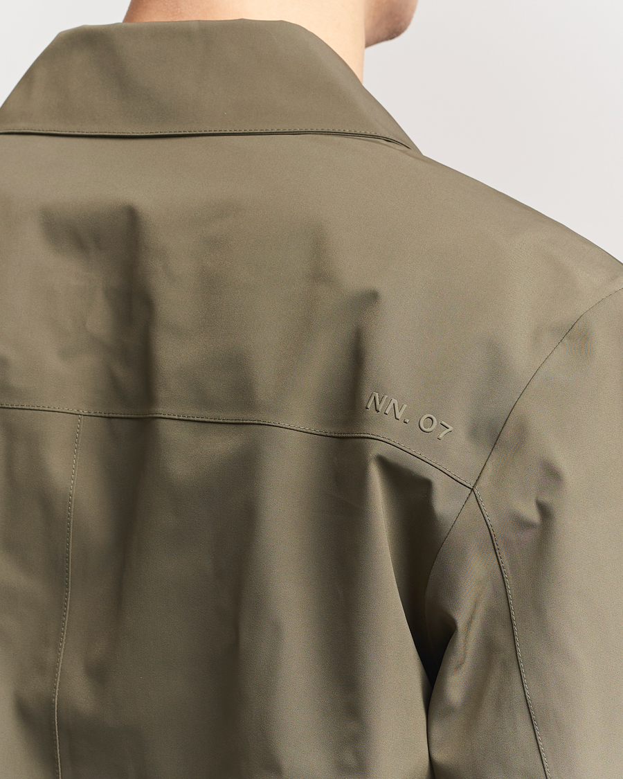 Hombres | Abrigos y chaquetas | NN07 | Kim Waterproof Car Coat Capers Green