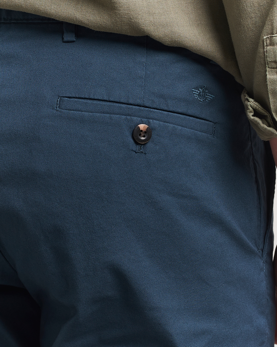 Hombres | Pantalones | Dockers | Crafted Khaki Slim Cotton/Linen Chino Stratified Sea