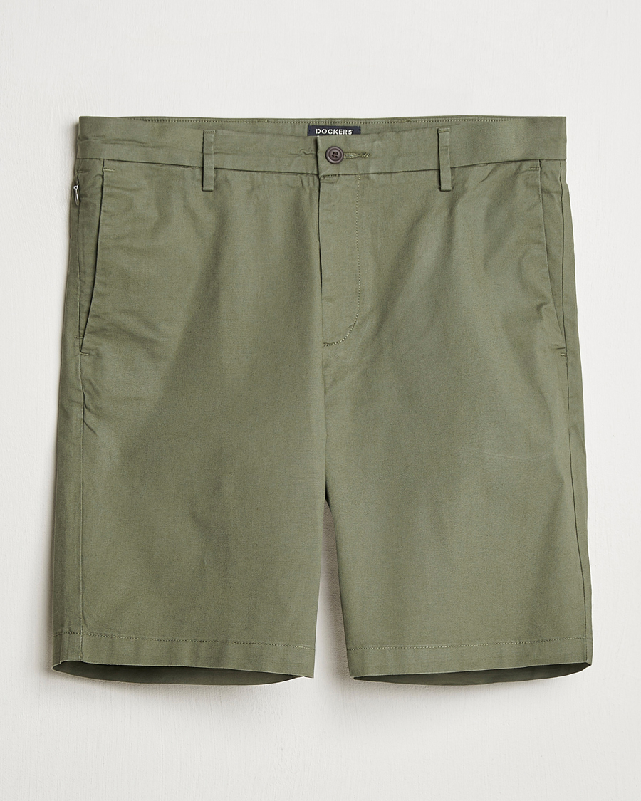 Hombres | Pantalones cortos | Dockers | Slim Cotton/Linen Shorts Teal Leaf
