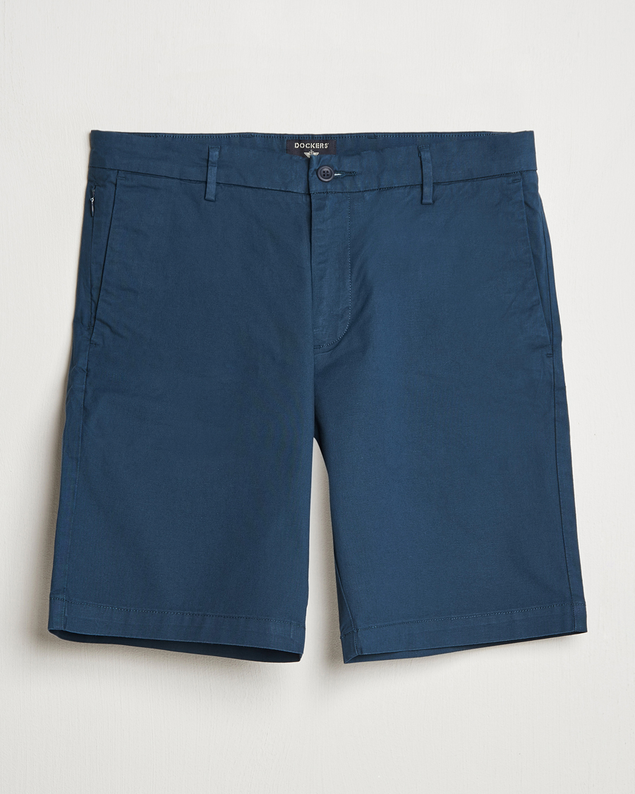 Hombres | Pantalones cortos | Dockers | Slim Cotton/Linen Shorts Navy Blazer