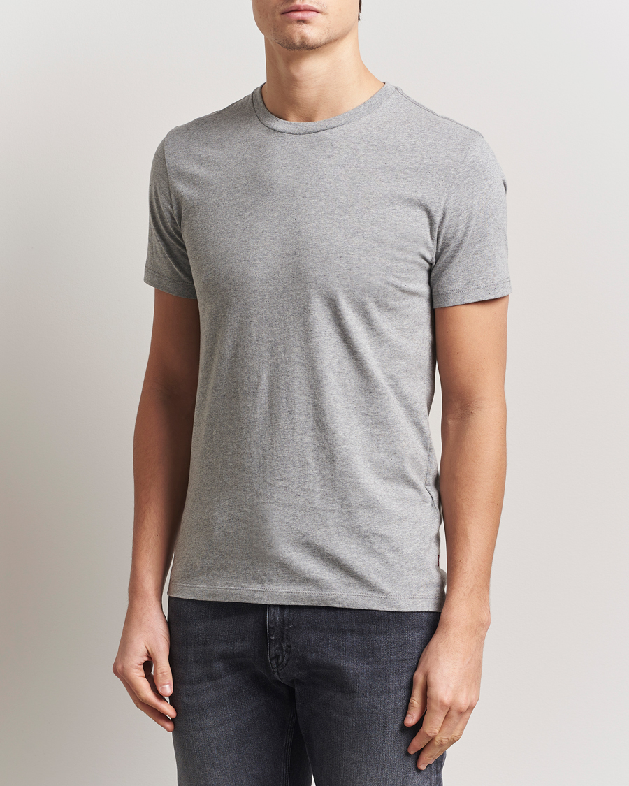 Hombres | Camisetas | Levi's | 2-Pack Crew Neck T-Shirt White/Grey Heather