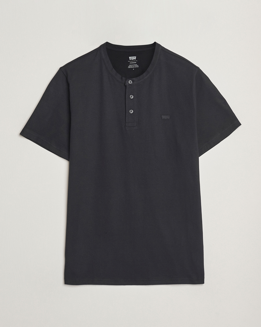 Hombres | Camisetas | Levi's | Short Sleeve Henley Mineral Black