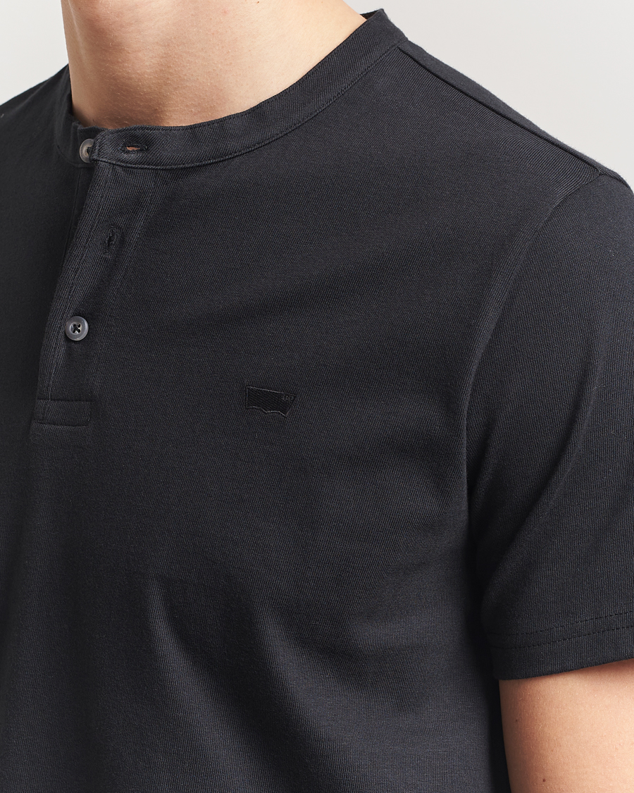 Hombres | Camisetas | Levi's | Short Sleeve Henley Mineral Black