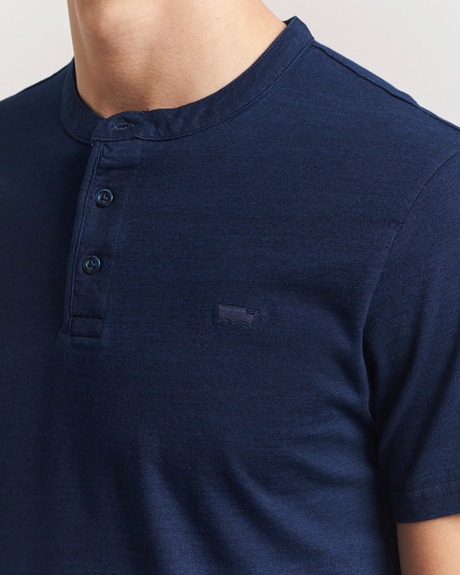 Hombres | Camisetas | Levi's | Short Sleeve Henley Dark Indigo