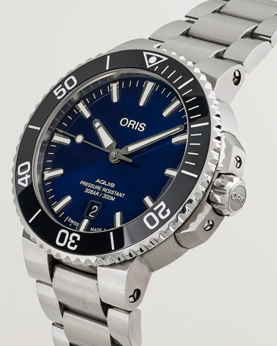Hombres | Oris Pre-Owned Aquis Date Blue | Oris Pre-Owned | Aquis Date Blue