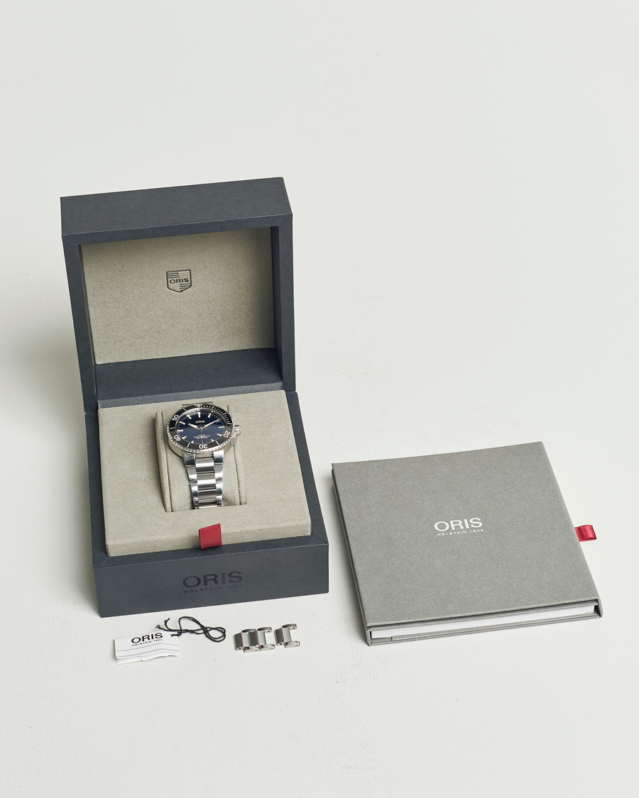 Hombres | Oris Pre-Owned Aquis Date Blue | Oris Pre-Owned | Aquis Date Blue