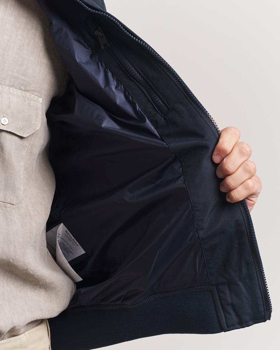 Hombres | Abrigos y chaquetas | Woolrich | Cruiser Bomber Jacket Melton Blue