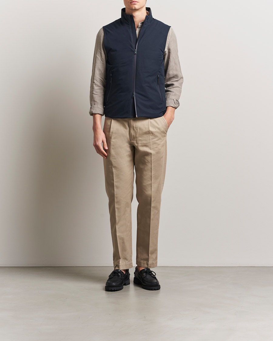 Hombres | Abrigos y chaquetas | Woolrich | Sailing Two Layer Vest Melton Blue