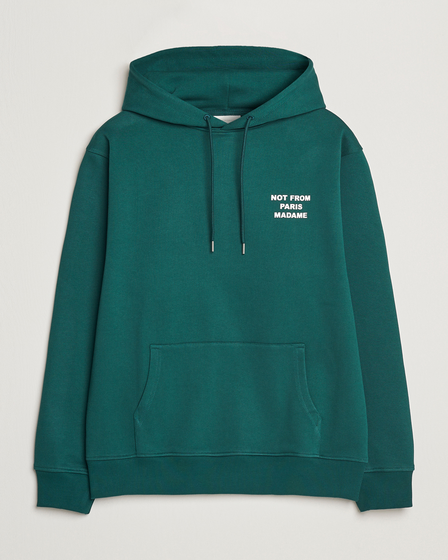 Hombres | Jerséis y prendas de punto | Drôle de Monsieur | Slogan Hoodie Dark Green