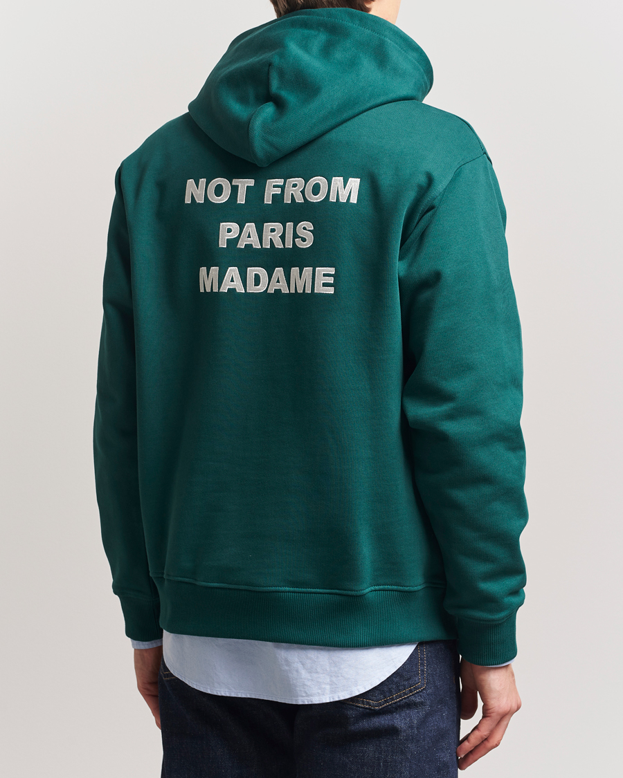 Hombres | Jerséis y prendas de punto | Drôle de Monsieur | Slogan Hoodie Dark Green