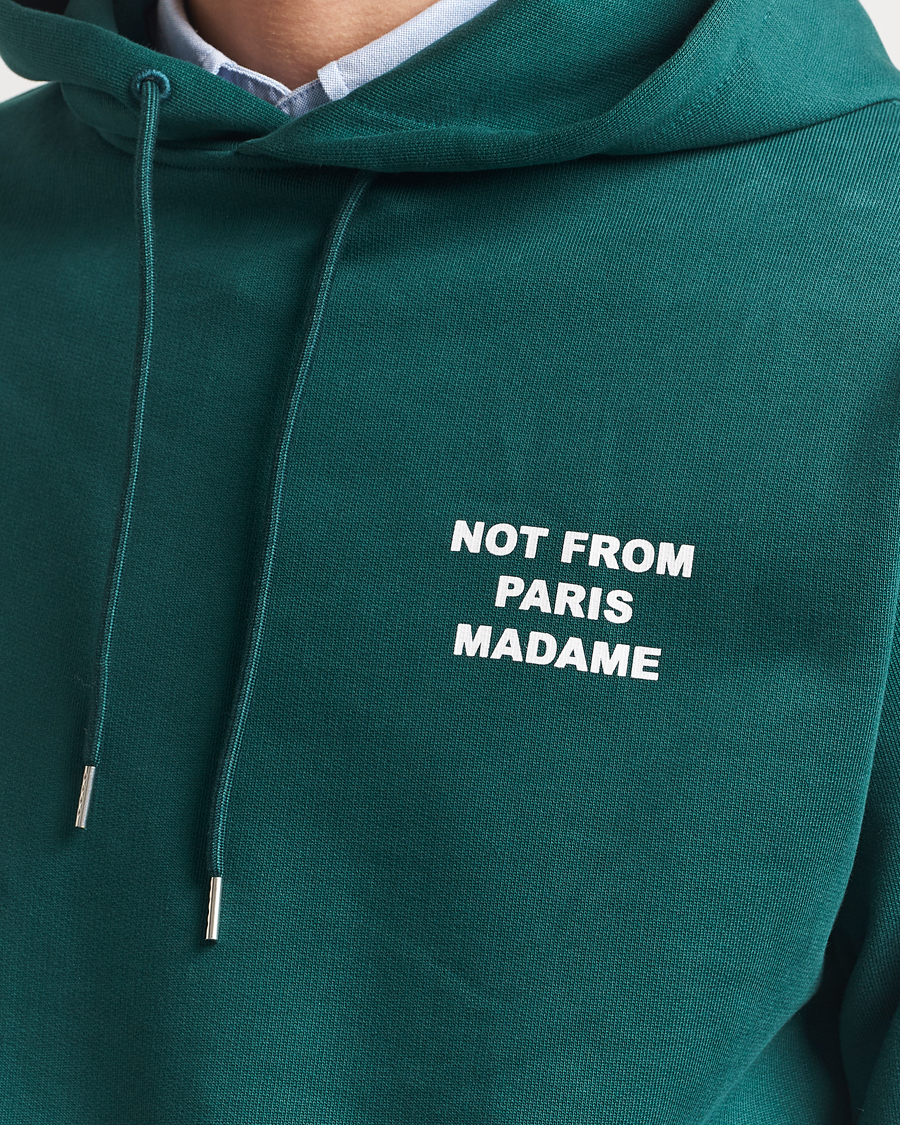 Hombres | Jerséis y prendas de punto | Drôle de Monsieur | Slogan Hoodie Dark Green