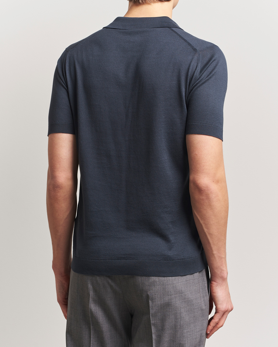 Hombres | Polos | John Smedley | Adrian Slim Fit Sea Island Polo Flint