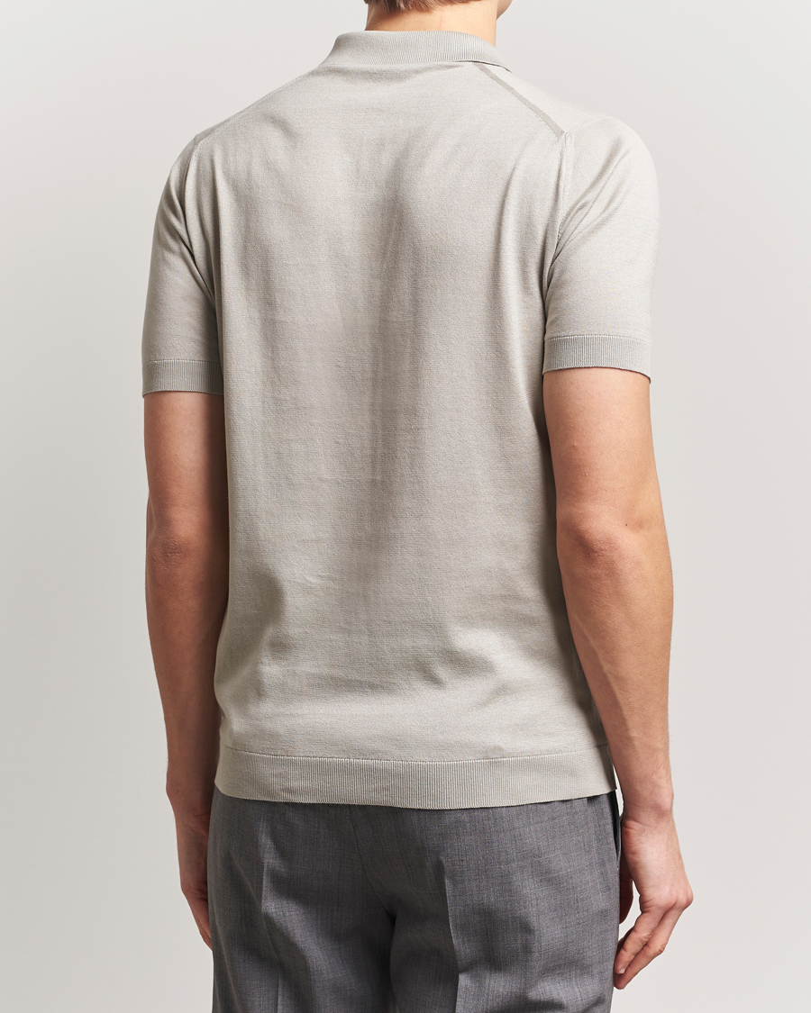 Hombres | Polos | John Smedley | Adrian Slim Fit Sea Island Polo Parchment